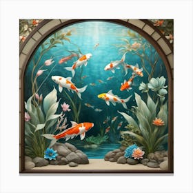 Koi Fish Canvas Print