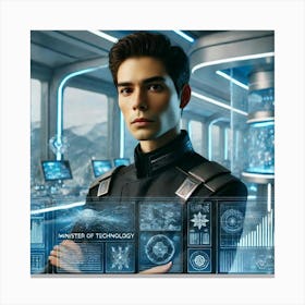 Minister Of Technology Skybreak Dominion Canvas Print