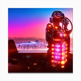 Futuristic Robot Canvas Print