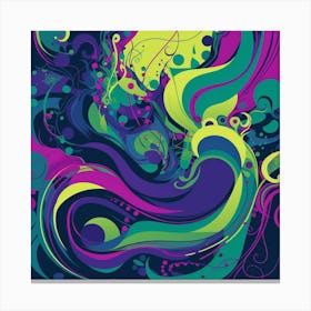 Abstract Swirls 2 Canvas Print