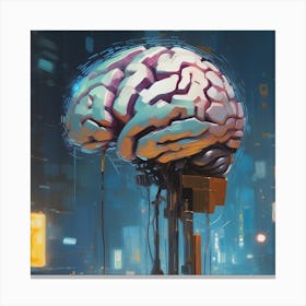 Brain In The City Canvas Print