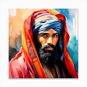 Creative Male Portrait 53 Canvas Print