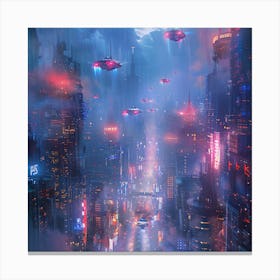 Futuristic City 4 Canvas Print