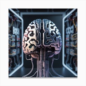 Cyborg Brain 11 Canvas Print