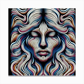 Psychedelic Woman Canvas Print