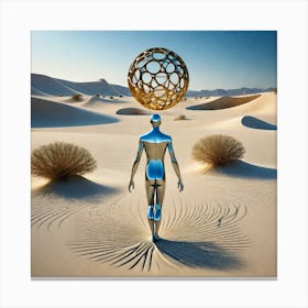 Man In The Desert 36 Canvas Print