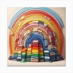 Rainbow Of Clothes 1 Canvas Print