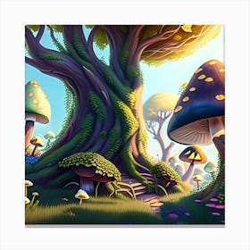 Mushroom Forest 2 Canvas Print