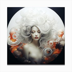 Sultry Echoes in Enigma Canvas Print