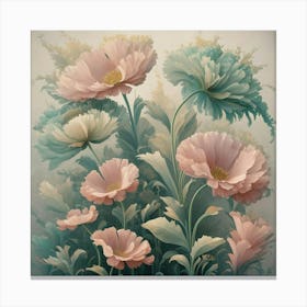 Pink Flowers 5 Canvas Print