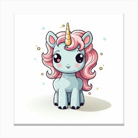 Cute Unicorn 288 Canvas Print