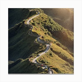 Taiwan Mountain Road Canvas Print