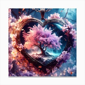 Heart Of A Tree Canvas Print