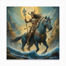 Lord Of The Ocean paintings art print Canvas Print