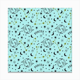 Zodiac Pattern 1 Canvas Print