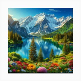 Alpine Lake 3 Canvas Print