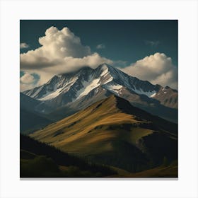 Mountain Landscape - Mountain Stock Videos & Royalty-Free Footage 1 Canvas Print