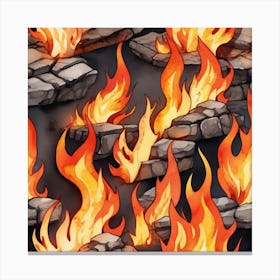 Fire Background 1 Canvas Print