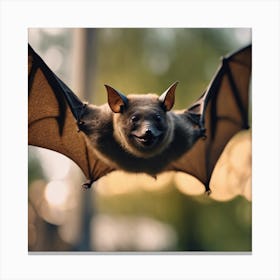 Bat In Flight Canvas Print