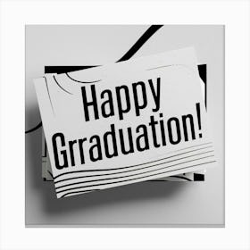 Happy Graduation 1 Canvas Print