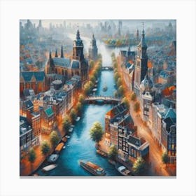 Amsterdam Cityscape 2 Canvas Print