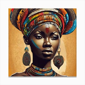 African Woman Canvas Print