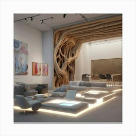 Modern Living Room Canvas Print