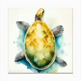 Turtle Painting Canvas Print