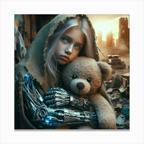 Cyborg Girl 6 Canvas Print