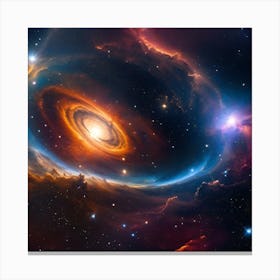 Galaxy In Space 9 Canvas Print