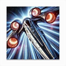 Valkyrie Assault Fighter Energy Blades Canvas Print