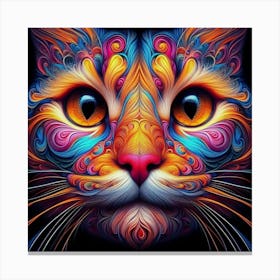 Colorful Cat 1 Canvas Print