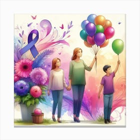 Cancer Awareness Canvas Print