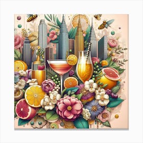 New York City Cocktail Canvas Print