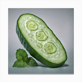 Cucumber With Mint Canvas Print