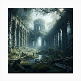 Ruins Of A Castle 2 Canvas Print