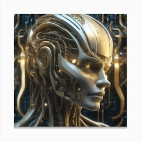 Cyborg Woman 105 Canvas Print