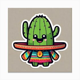 Mexican Cactus 5 Canvas Print