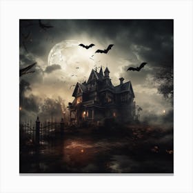 Haunted House 1 Canvas Print