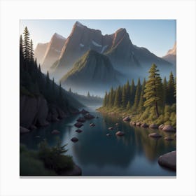Mountain Valley Canvas Print