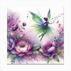 Fairy Flower Painting Canvas Print