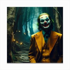 Joker In The Woods 7 Canvas Print