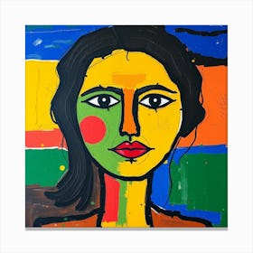 Face Of A Woman Canvas Print