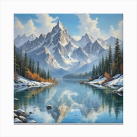 Winter Wonderland art print Canvas Print