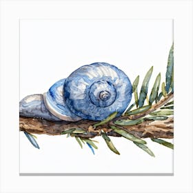 Snail On A Branch Canvas Print