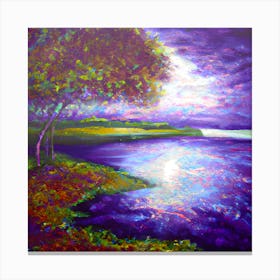 Purple Passion Landscape Canvas Print