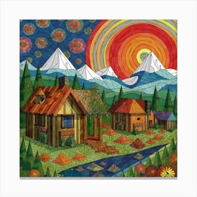 Small mountain village 38 Canvas Print