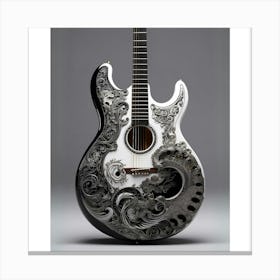 Yin and Yang in Guitar Harmony 10 Canvas Print