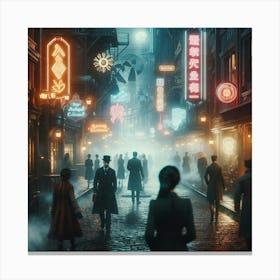 City At Night 3 Canvas Print