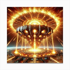 Solar Overload Converted Canvas Print